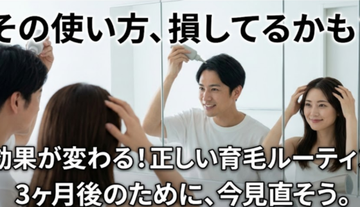 初心者向けモアグロースアップの使い方まとめ！失敗しない育毛ケア方法